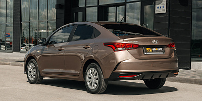 Hyundai Solaris (коричневый) в аренду
