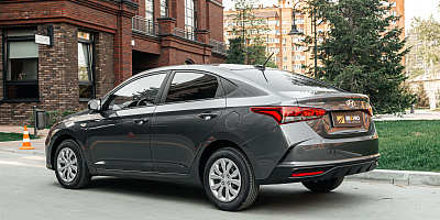 Hyundai Solaris (серый) в аренду