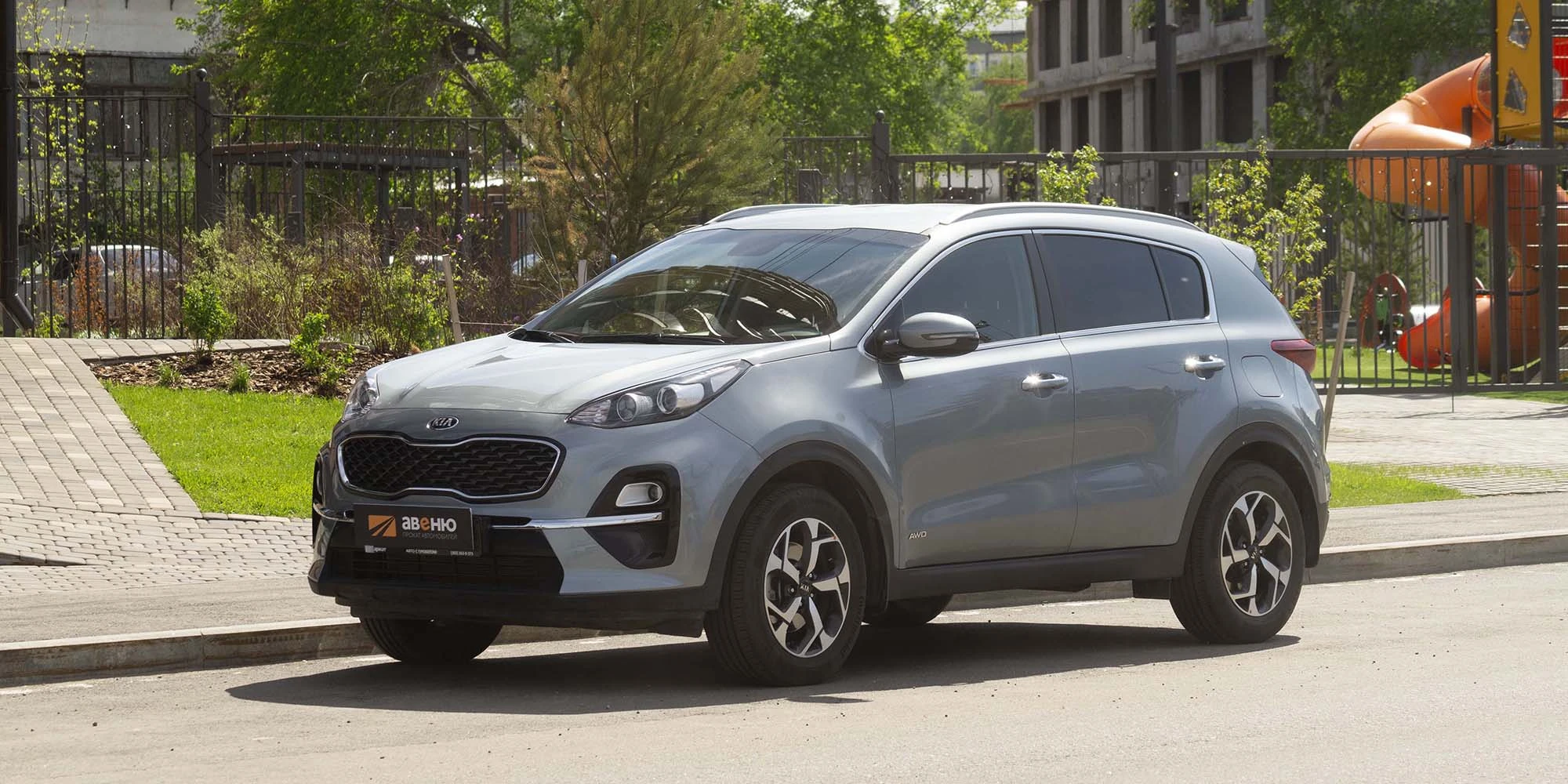 Аренда Kia Sportage 4WD серебристый 2019 в Иркутске | Прокат авто в Авеню -  это просто!